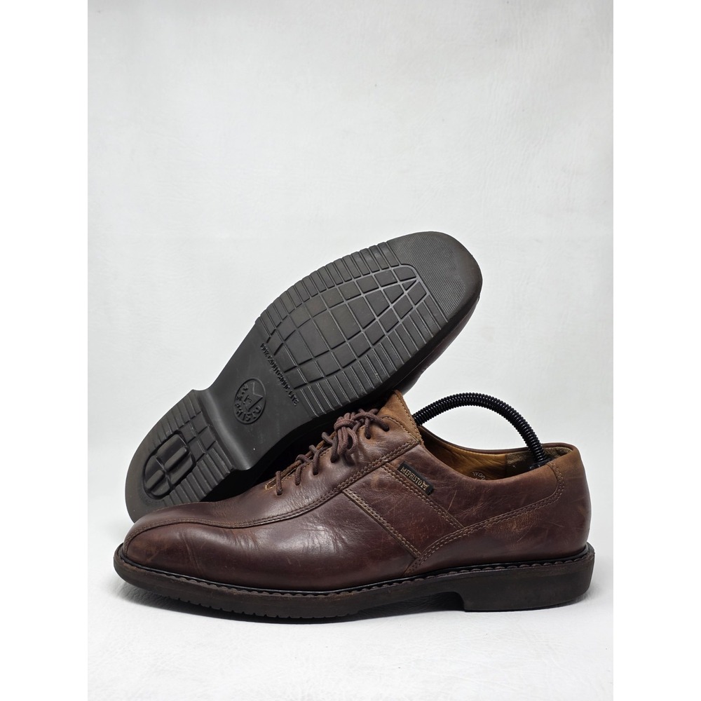 Mephisto Air-Relax Goodyear  Mens Bicycle Toe Brown Leather Oxfords Size US 10